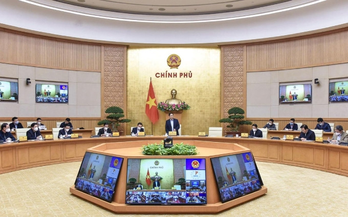 Durante la reunión (Fuente: baochinhphu.vn)