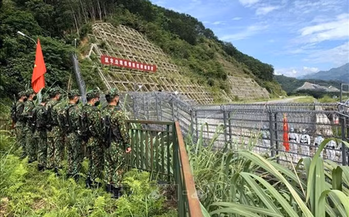 Vietnam y China realizan patrullaje conjunto en área fronteriza. (Fotografía: VNA) 