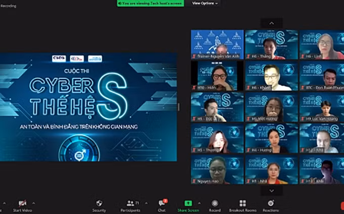 Elevan conciencia de jóvenes vietnamitas sobre seguridad e igualdad de género en el ciberespacio. (Fotografía: baoquocte.vn)