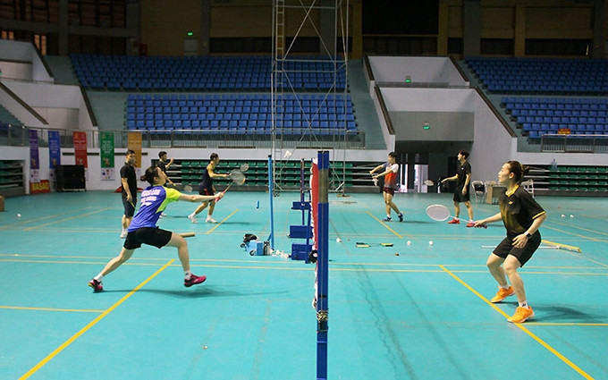 Provincia de Bac Giang lista para partidos de bádminton. (Fotografía: Nhan Dan)