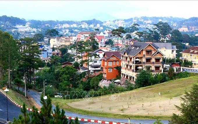 La urbe de Da Lat, en la provincia altiplánica vietnamita de Lam Dong. (Fotografía: VNA)