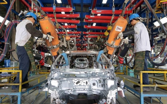 Producción de automóviles en la fábrica de Ford Vietnam (Fuente: VNA)