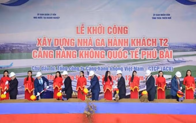 La ceremonia de inicio de construcción. (Fotografía: VNA)