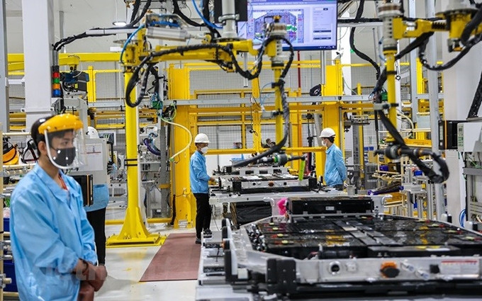 La fábrica de baterías para coches eléctricos de Vinfast (Fotografía: VNA)