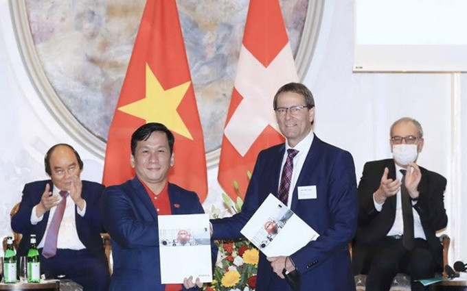 En el acto. (Fotografía: Vietjet)