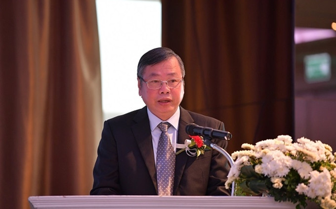 El vicepresidente de la provincia de Binh Phuoc, Huynh Anh Minh, interviene en el evento. (Fotografía: Nhan Dan)