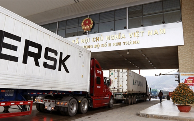 La puerta fronteriza internacional de Lao Cai. (Fotografía: VNA) 