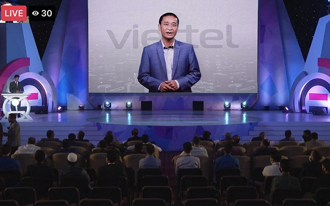 Viettel gana premio de ASOCIO 2021. (Fotografía: Nhan Dan)