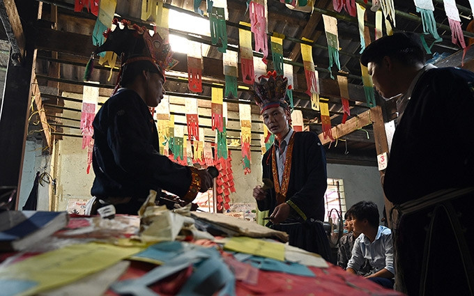 Especial ritual de los Dao Tien en la provincia vietnamita de Cao Bang