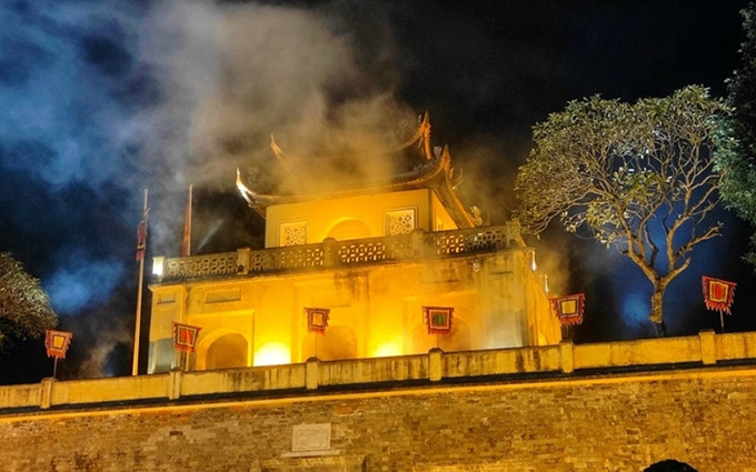 Reabrirán el tour nocturno para descubrir la ciudadela imperial Thang Long (Fotografía: dangcongsan.vn)