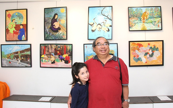 El pintor Pham Trong Chanh. (Fotografía: Nhan Dan)