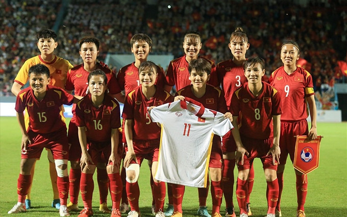 La selección femenina de fútbol de Vietnam. (Fotografía: VFF)