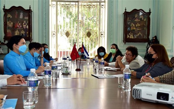 En la reunión. (Fotografía: VNA)