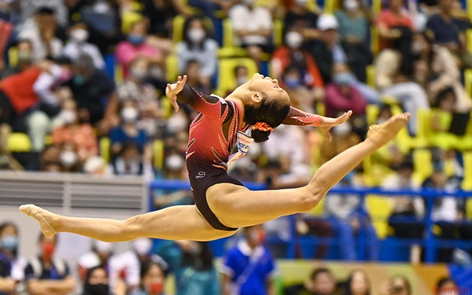 Destacadas actuaciones de gimnasia en los SEA Games 31