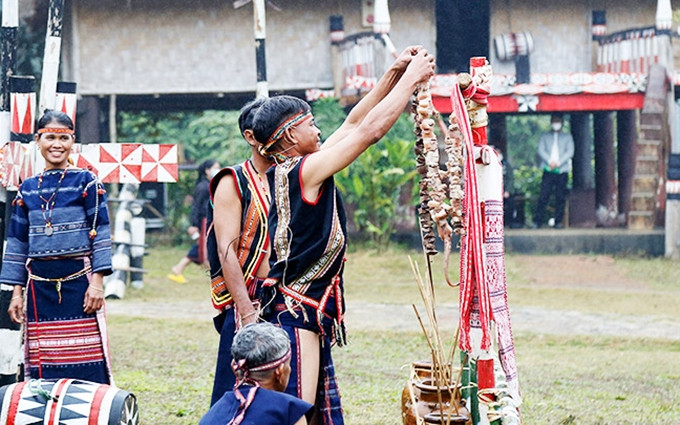 Preparación de la ceremonia.