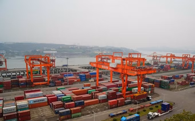 Un puerto en la ciudad de Chongqing. (Fotografía: VNA)