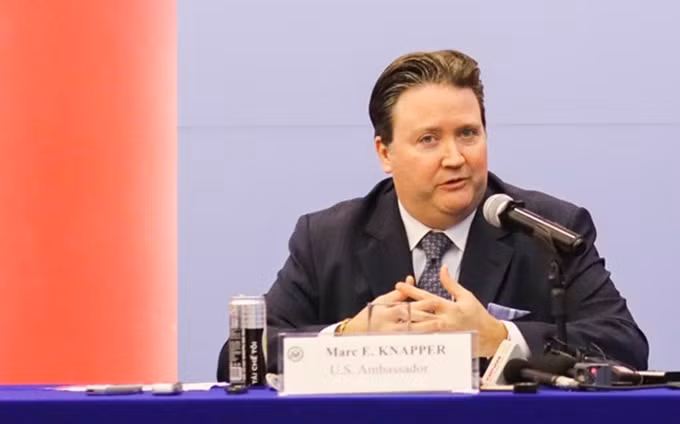 El embajador de Washington en Vietnam, Marc Evans Knapper. (Fotografía: VNA)