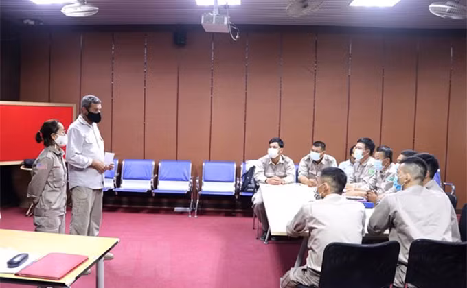 En una clase del curso. (Fotografía: VNA)