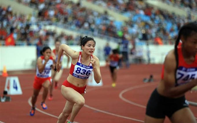 Atletista vietnamita Nguyen Thi Huyen. (Fotografía: VNA)