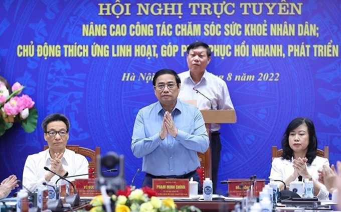 El primer ministro vietnamita, Pham Minh Chinh en el evnto. (Fotografía: VNA)