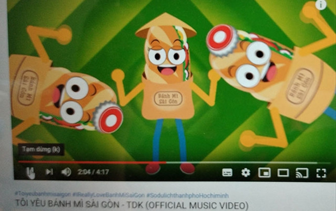 Una imagen en el vídeo musical de la canción. (Fotografía: Nhan Dan)