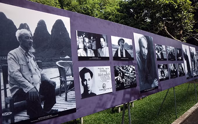 La exposición ‘Ho Chi Minh – su nombre siempre brilla’.
