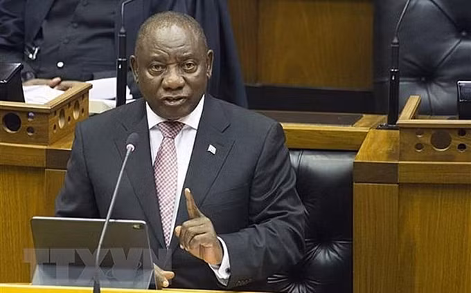 El presidente de Sudáfrica, Cyril Ramaphosa. (Fotografía: VNA)