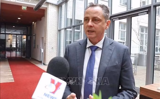 El jefe de la Cámara de Industria y Comercio de Alemania (AHK) en Vietnam, Marko Walde. (Fotografía: VNA)