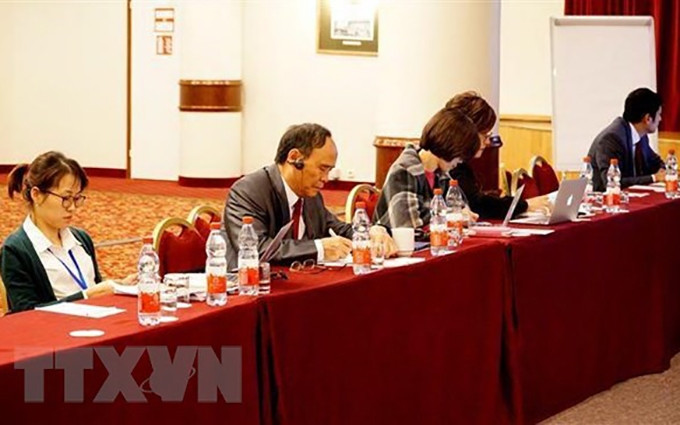 Delegación vietnamita en el evento. (Fotografía: VNA)