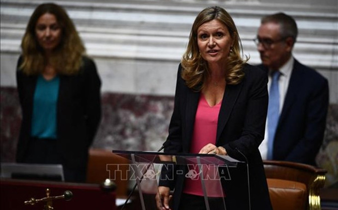 Yaël Braun-Pivet, nueva presidenta de la Asamblea Nacional de Francia para el mandato 2022-2027. (Fotografía: VNA)