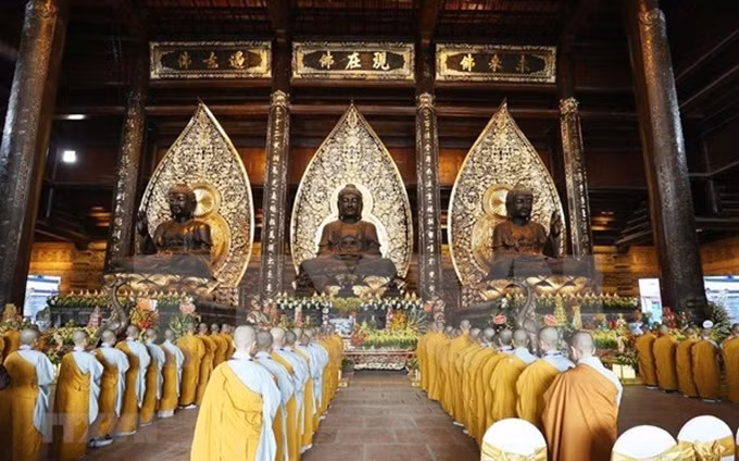 En la pagoda Tam Chuc. (Fotografía: VNA)