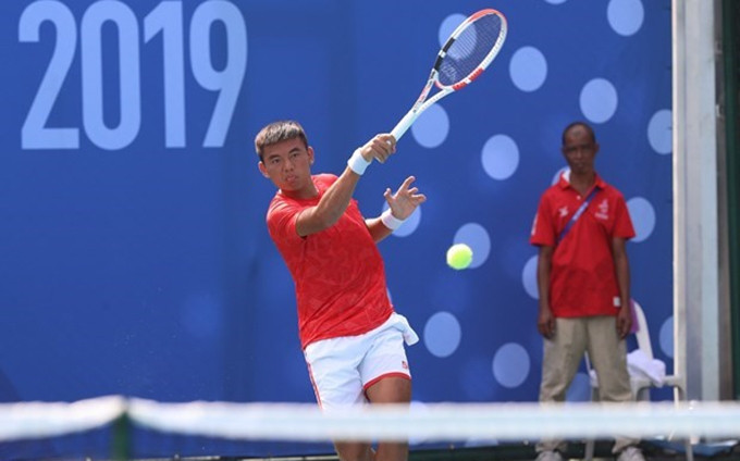 El tenista número uno de Vietnam, Ly Hoang Nam (Foto: VNA)