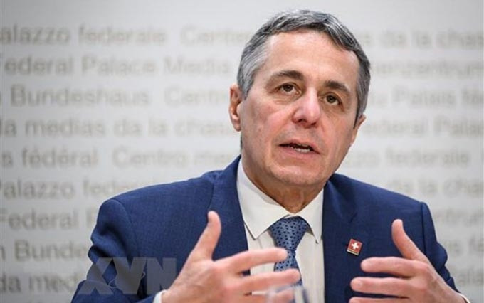 El presidente y canciller de Suiza, Ignazio Cassis. (Fotografía: AFP/VNA)