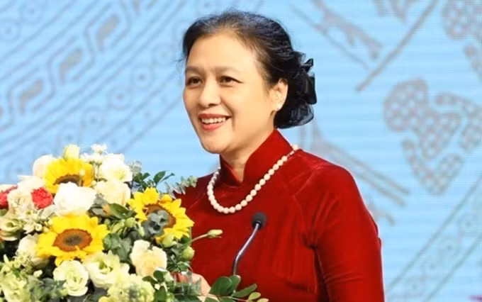 La embajadora Nguyen Phuong Nga, presidenta de la Unión de Organizaciones de Amistad de Vietnam. (Fotografía: VNA)