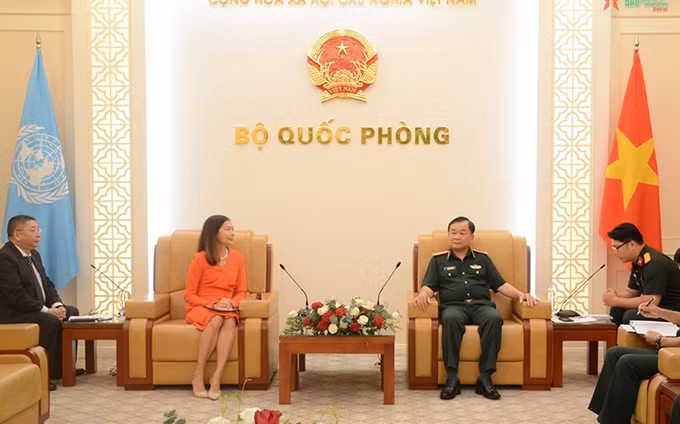 En la reunión. (Fotografía: qdnd.vn)