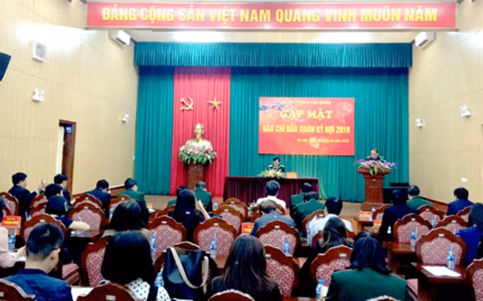 El escenario del evento. (Fotografía: VGP/Nguyen Hoang)