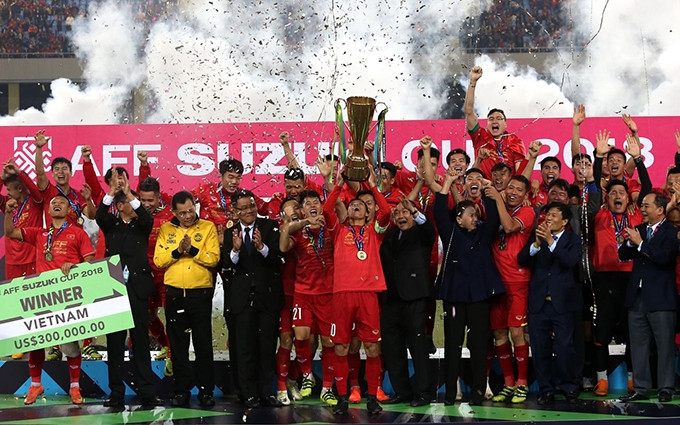 La selección vietnamita se proclamó campeona del torneo 2018. (Fotografía: Nhan Dan)