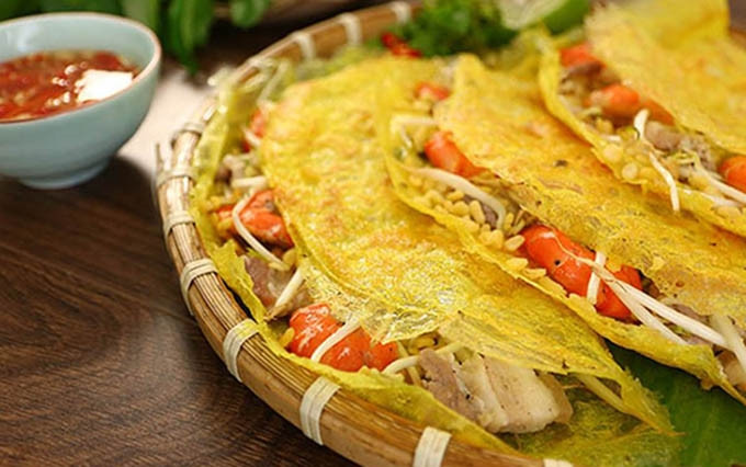 El plato de Banh Xeo del occidente de Vietnam. (Fotografía: daotaobeptruong.vn)