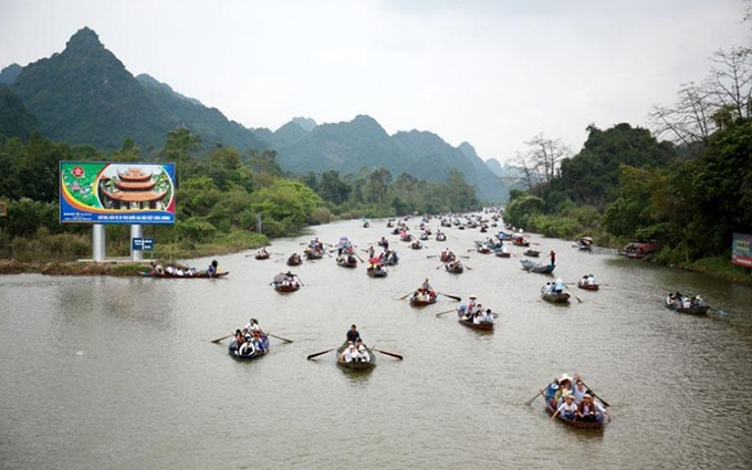 Pagoda de Huong recibirá a los turistas a partir de mediados de febrero. (Fotografía: VNA)