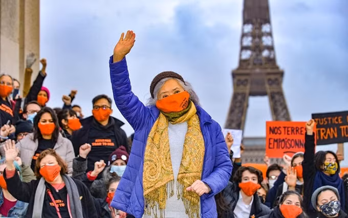 La VAVA apoya a Tran To Nga en su lucha por justicia.