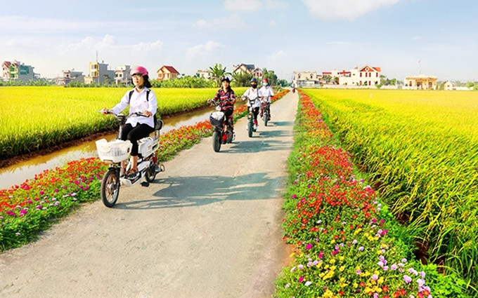 En la comuna de nueva ruralidad de Hai Quang, provincia vietnamita de Nam Dinh. (Fotografía: Nhan Dan)