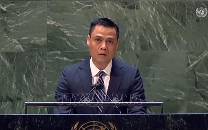 El embajador Dang Hoang Giang, representante permanente de Vietnam en las Naciones Unidas. (Fotografía: VNA)