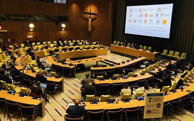 La reunión del Consejo de Seguridad de la ONU. (Fotografía: VNA)