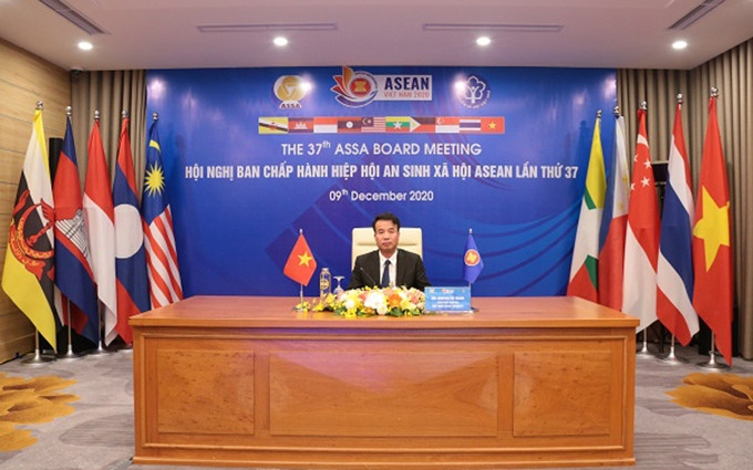 El director general del Seguro Social de Vietnam, Nguyen The Manh en el evento. (Fotografía: baohiemxahoi.gov.vn)