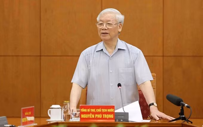 El secretario general del Partido Comunista y presidente de Vietnam, Nguyen Phu Trong. (Fotografía: cand.com.vn)