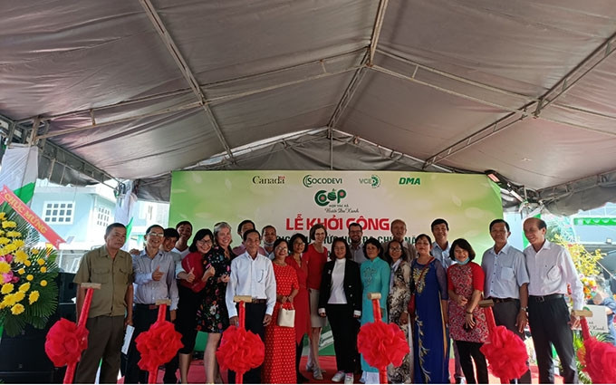 En la ceremonia de inicio de construcción. (Fotografía: baodautu.vn)