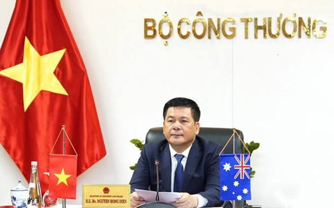 El ministro de Industria y Comercio de Vietnam, Nguyen Hong Dien. (Fotografía: VNA)