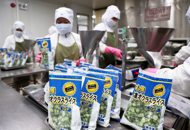 Productos vegetales procesados exportados a Japón. (Foto: VNA)