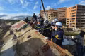 Un edificio de nueve pisos derrumbado en el área asignada al equipo vietnamita. (Foto: Ministerio de Seguridad Pública de Vietnam)