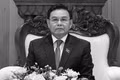 Xaysomphone Phomvihane, miembro del Buró Político del Comité Central del Partido Popular Revolucionario y presidente de la Asamblea Nacional de Laos. (Foto: Frente de la Patria de Vietnam)